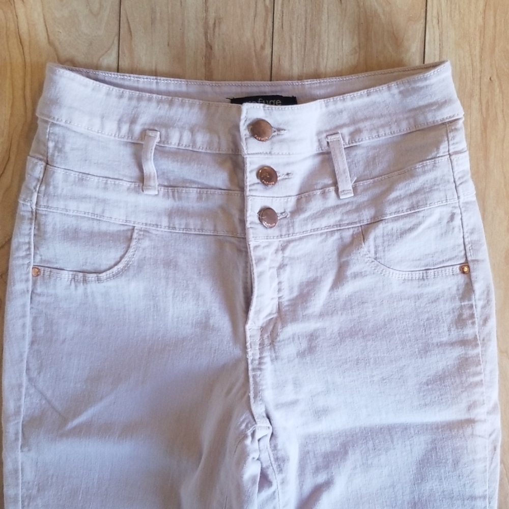 Light pink high waisted jeans